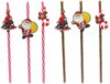 COOK CONCEPT, KV7273, Festive Reusable Stainless Steel Straw, Ideal for Cocktails and Smoothies, Easy to Clean, Eco-Friendly, Size: 4, Colour: Multicoloured