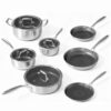 COOKER KING Pots and Pans Set Non Stick, 11pcs Non Toxic Cookware Set