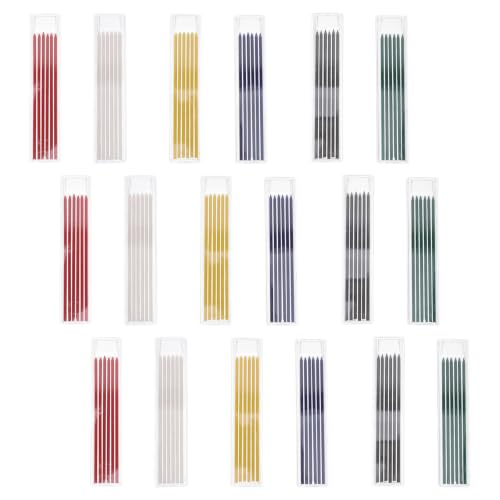COOLHIYA Mechanical Carpenter Pencil Lead Refills with Nonslip Ergonomic Grip 2.8mm 18 Boxes with Graphite Compact and Portable Construction Replacement Leads for Woodworking and Drafting