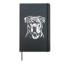 Cool Pitbull Design For Men Women Kids Pitbull Dog Lover Hardcover Journal, Black