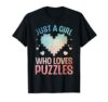 Cool Puzzle Design for Women Girls Jigsaw Lover Puzzle Piece T-Shirt