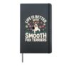 Cool Smooth Fox Terrier Art For Men Women SFT Smooth Fox Hardcover Journal, Black