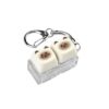 COOMICKEY 2 Pack Cute Siamese Cat 2-Key Keyboard Fidget Toy – Clicky, Creamy Stress Relief Fidget Clicker Keychain – Quiet Fidget Toys for Adults, Boost Focus & Calm Anxiety at Work, Travel