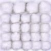 Coopay 24-Piece Faux Fox Fur DIY Fluffy Pom Pom Balls with Elastic Loop for Hats, Keychains, Scarves, Gloves, Bags, Charms - Knitting Accessories (White)