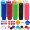 Coopay 500 Pcs Poker Chips Set with Decks Cards & Dice for Texas Holdem