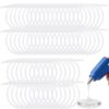 Copkim 100 Pack Clear Hot Glue Stick Rolls, 1.67 ft Long x 0.27 Inches Mini Hot Melt Adhesive Sticks for Most Glue Guns, DIY Crafts, Home Repairs, Art Projects, Office Supplies