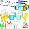 Copkim 39 Pcs Science Kits for Kids Educational Lab Science Experiments Early Learning Set Include Beakers and Test Tubes Droppers for Boys and Girls Birthday Party Gift