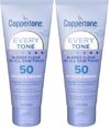 Coppertone Every Tone Sunscreen Lotion SPF 50, Lightweight, Rubs on Clear Sunscreen for All Skin Tones, Formulated with Nourishing Vitamin E, 7 Fl Oz Tube (Pack of 2)