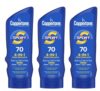 Coppertone Sport 4-in-1 Performance Sunscreen Lotion, Broad Spectrum SPF 70, Water Resistant and Sweat Resistant, 7 fl oz (Pack of 3)