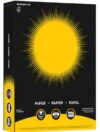 Copy Paper 24 lb 8.5" x 11" Solar Yellow 500 Sheets
