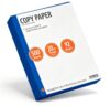 Copy Paper, 8.5"x 11", 92 Bright, White, 20 lb., 1 Ream (500 Sheets)