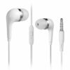 Corded Earbuds/Headset/Phone Calls/Headphones Bass Treble Microphone Wired White