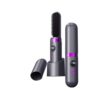 Cordless Hair Straightener Brush - Portable Travel Hot Comb with Infrared Light & 300M Negative Ions, MCH Fast Heating, Anti-Scald Mini Straightening Brush with Charging Base, 3 Temp Touch Up Tools