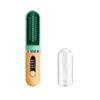 Cordless Hair Straightener Brush, Portable Straightening Brush for Women, Mini Negative Ion Hot Comb for Travel, 30Mins Auto-Off, USB Rechargeable, Fast Heating 4 Temperature Settings (Orange-Cyan)