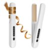 Cordless Hair Straightener Portable Travel Rechargeable Flat Iron, Fast Heating,Adjustable Temperature for Professional Straightening & Curling,Portable and Travel-Friendly