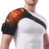 Cordless Shoulder Heating Pad with Massage – Rechargeable Heated Shoulder Wrap for Deep Tissue Pain Relief, Adjustable Heat & Vibration, Frozen Shoulder & Rotator Cuff Support