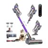 Cordless Vacuum Cleaner, 650W 55KPA 70Mins Vacuum Cleaners for Home, Stick Vacuum with Wall Mount Charging, Auto Mode, LED Touchscreen, 1.8L Dust Cup, Handheld Vacuum for Pet Hair/Carpet/Floor