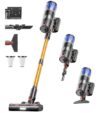 Cordless Vacuum Cleaner, 65KPA 650W 70Mins Stick Vacuum Cordless with Three Suction Modes, Self-Standing&LED Touch Screen, Anti-Tangle Brush, Vacuum Cleaners for Home/Pet Hair/Hardwood Floors/Carpet