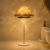Cordless Waterproof Shower Lamp, 2-in-1 Ocean Wave Projector Night Light with Removable Shade, 4000mAh Rechargeable Bathroom Spa Bath Tub Mood Lamp, 16 Color RGB Touch & Remote Bedside Table Decor