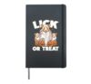 Corgi Halloween Trick Or Treat Spooky Welsh Corgi Dog Lover Hardcover Journal, Black