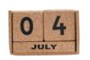 Cork Essentials Large Cork Perpetual Desk Calendar – 100% Natural Cork, Reusable, Waterproof & Eco-Friendly Desktop Calendar, Minimalist Home Office & Bookshelf Décor, No Batteries or Screens