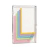 Corner Alignment Guides L Shaped Paper Rulers, Color Coded Markings for Layered Cards Scrapbook Layouts, Ruler Corner Tool for Card Making Matting