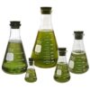Corning Pyrex #4980-PACK(RS), Narrow Mouth Erlenmeyer Flask Set with Rubber Stoppers, 5 Sizes - 50, 125, 250, 500, 1000ml