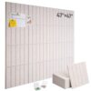 Corodo 48"x48" Large Felt Bulletin Board Tiles for Wall, 16 Pack, Oatmeal