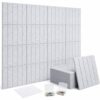 Corodo 48"x48" Large Felt Bulletin Board Tiles for Wall,16 Pcs, Light Gray