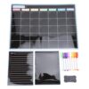 Cosiki Magnetic Planner Set, PET Magnetic Monthly Planner and Black Dry Erase Board with 3 Boards 8 Color Markers Eraser for Fridge Kitchen Family Schedule