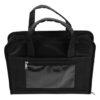 COSMOBETTY Portable Oxford Cloth Document Bag Briefcase with Combination Lock and Multiple Compartments, Zipper File Organizer Handbag with Handle for Business Trips and Meetings
