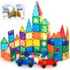 cossy 100 Pcs Magnetic Tiles Magnet 3D Building Blocks Set, Educational Construction Toys for 3+ Year Kids with Magnet Tiles, Educational,Recreational, Conventional