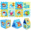 Costzon Kids Foam Puzzle Floor Mat, 8-Piece 12x12in Educational Animal Interlocking Baby Play Mat, Non-Slip Waterproof Children Toddler Infant Foam Floor Tiles (Marine Life)