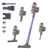 COTIAR Cordless Vacuum Cleaner,Vacuum Cleaners for Home, Wireless Vacumm, Rechargeable Powerful Stick Vacuum with Green Light, Vacuum for Hardwood Floor