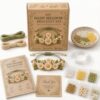 Cottage Garden Charm Bracelet DIY Kit Series, DIY Beaded Bracelet Making Kit with Decorative Charms, Nature Inspired Handmade Jewelry Craft Set, Creative Birthday Holiday Gift for Women，#C