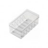 Cotton Swab Storage Box, Organizer for Salon Trays and Travel Kits, Enclosed Container (1 PC)