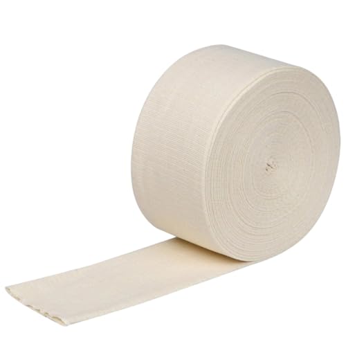 Cotton Tubular Elastic Bandage, High Stretch Stockinette Wrap, Breathable Cotton Tube, Skin Friendly Support for Arms, Legs, Thighs, Customizable Firm Compression, Prewrap Care