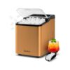 Countertop 2 Sizes of Bullet Portable Ice Maker, 9 Ice Cubes in 6 Mins, Self-Cleaning Ice Machine with Ice Scoop and Basket for Kitchen, Home, Bar, Office, RV