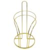 Countertop Paper Towel Holder, Standing Paper Towel Roll Holder with Gold Finish, Carbon Steel Construction, Easy One Hand Tear, for Kitchen and Dining, 12.4 x 5.5 in