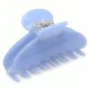 Couture Blue Claw Clip, 4 In Large Acetate Hair Clip for Women, Strong Grip Lightweight Non-Slip Hair Accessory, Chic Styling Clip for Thin Thick Hair, Ideal for Daily Wear Holiday Birthday Gift