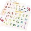 CozyBomB™ Double Sided Magnetic Letter Board - 2 in 1 Alphabet Magnets Tracing Board for Toddlers ABC Letters Uppercase & Lowercase Practicing Gifts for Boys Girls Birthdays Christmas Holidays