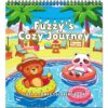 Cozy Coloring Book for Adults and Kids – Featuring Fuzzy’s Cute Animal Travel Adventures for Adult Stress Relief, Bold and Easy, Simple Designs for Teen Relaxation, Spiral Bound Design