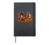 Cozy Pumpkin Autumn Dog Thanksgiving Cute Dachshund Fall Hardcover Journal, Black