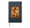 Cozy Pumpkin Autumn Wiener Dog Thanksgiving Dachshund Fall Hardcover Journal, Black