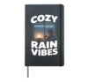 Cozy Rain Vibes Rainy Day Vibes Rain Hardcover Journal, Black