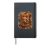 Cozy Scarf Kitten Thanksgiving Autumn Cute Fall Cat Hardcover Journal, Black