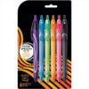 CPWERTHV Assorted Color Retractable Gel Pens, 6 Pack Quick Dry Smooth Writing Gel Ink Pens, 0.7mm Medium Point Smear Resistant Colored Pen Set for Office School Journal Note Taking Planner Stationery