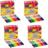 Cra-Z-Art Classic Super Washable Markers, Broad Tip, Assorted Barrel, Assorted Ink, 10 Markers, (Pack of 4)