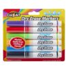 Cra-Z-Art Kids Washable Broadline Dry Erase Markers, 6 Count