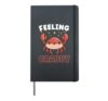 Crab Crabbing Crab Whisperer Crab Hunting Fisher Hardcover Journal, Black